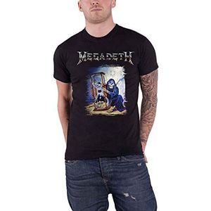 Megadeth T Shirt Countdown Hourglass Band Logo nieuw Officieel Mannen