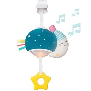 Taf Toys Musical Mini Moon, On-The-Go Music & Lights Toy, Parent and Baby’s Travel Companion, Soothe Baby, Keeps Baby Relaxed While Strolling, for Newborns and Up,TAF12585