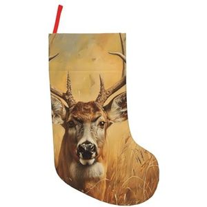 Wild Deer Print Kerst Kousen,Vakantie Party Decoraties