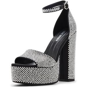Steve Madden Glam open teen hakken voor dames, Strass, 37 EU