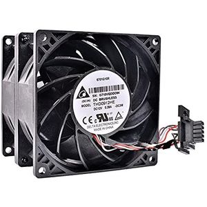 THD0912HE 92x92x38mm DC12V 5.28A Powerful booster server cooling fan