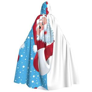 MDATT Halloween Hooded Mantel, Hooded Cape Omkeerbare Vampier Heks Halloween Cosplay Fancy Dress Kostuum Kerstman 4