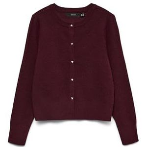 Vero Moda - Vmkacy Ls O-neck Cardigan - Winetasting - Dames