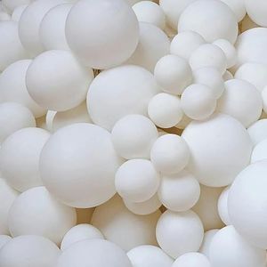 5/10/12/18/36inch Latex Ballonnen Edele Paarse Ballon Baby Douche Decoraties Trouwzaal Voorstel Engagement Decor Boog Ballon-wit-18inch 2 stuks