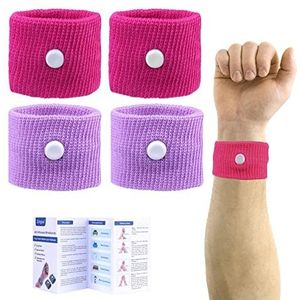 Polsbandjes tegen ochtendziekte, tijdens zwangerschap, 2 paar, extra ruim, brede polsen, anti-reisziekte, bewegingsziekte, misselijkheid, zeeziekte, voor in de auto, op een cruise