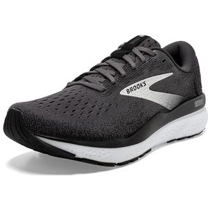 Brooks Ghost 16 Sneakers voor heren, 49,5 EU, Black Grey White, 49.5 EU