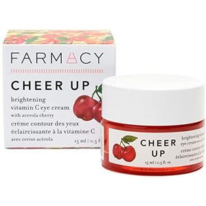 Farmacy opbeurende, oplichtende vitamine C oogcrème met hyaluronzuur, peptiden en cafeïne - behandelt donkere kringen en fijne lijntjes