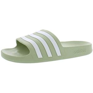 adidas Adilette Aqua Slides Linen Green/Zero Metallic/Linen Green 6 B (M)