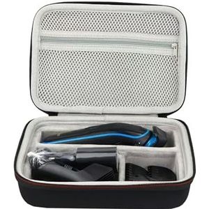 vividstarry Reisopslag draagtas voor Philips Norelco Multigroomer All-in-One Trimmer Serie 3000/5000/7000/9000, MG3740/40, MG5910/49, MG3750/60 scheerapparaat baard en tondeuse (alleen hoes), Zwart,