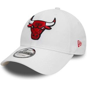New Era 9Forty Strapback Cap - SIDEPATCH Chicago Bulls, wit, Eén maat