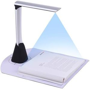 Documentscanner, Hoge snelheid USB-boekbeelddocumentcamerascanner, 5 megapixel HD High-Definition A4-scanformaat met OCR-functie LED-licht