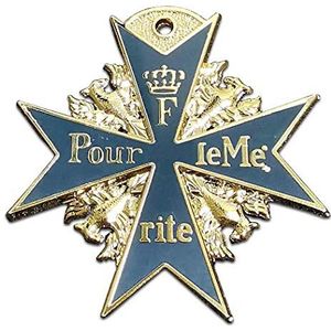 Kocreat Duitse Pruisische zwarte havik badge blauwe Marx medaille voor moed-WW2 VS USSR militaire badge medaille collectie souvenir reversspeldjes replica blauwe moed medaille