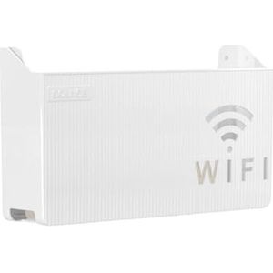 Onxyrbyte Wifi Router Opbergdoos, Muur Router Plank Opbergdoos, Pvc Router Opslag Wandplank Wifi, Wifi Opbergdoos, Niet gemakkelijk te vallen, Voor Opslag Van Draden, Routers, Tv Set-Top Boxes,
