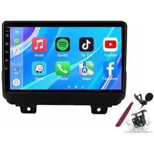 Android 14 Autoradio Sat Navi voor J-eep Wrangler (2018-2020) 9 Inch Touchscreen Multimedia Speler met Draadloze Carplay GPS Navigatie FM RDS Bluetooth 5G-WiFi SWC DSP,M120s
