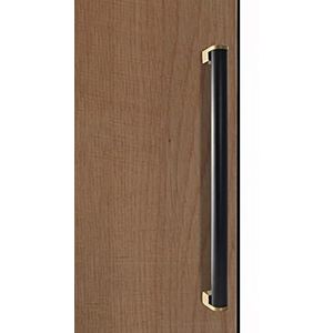 MWANG Houten deurklink, geborsteld roestvrij staal glazen deurgreep, kantoren schuifdeurgreep, interne/externe grijper (kleur: B, maat: 800 mm)