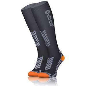 Sesto Senso Compressie Sport Hoge Sokken Dames Heren Compressiekousen 1-3 Paires Grijs 35-38 Grafiet