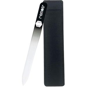 REMOS nagelvijl van echt gehard glas met dubbelzijdig schuuroppervlak, zwart