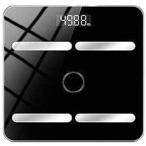 Bluetooth Smart Lichaamsvetweegschaal Opladen Elektronische Weegschaal Lichaamsweegschaal Volwassen Vetweegschaal Wegende BMI-analysator Gemakkelijk Te Gebruiken(Black,26 26 charging section)