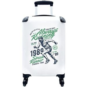 MuchoWow® Koffer - Ren - Vintage - Poster - Past binnen 55x40x20 cm en 55x35x25 cm - Handbagage - Trolley - Fotokoffer - Cabin Size - Print