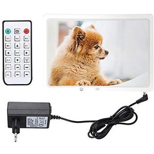 Yctze 15,4 inch HD digitale fotolijst met bewegingsdetectie en afstandsbediening (wit)