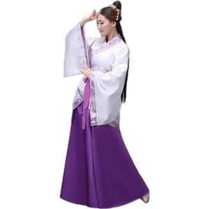 AJOHBM Chinese zijden gewaad Kostuum Vrouwen Kimono China Traditionele Vintage Etnische antieke jurk Dans Kostuum cosplay Hanfu set
