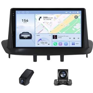 Android 14 2Din Autoradio geldt voor Renault Fluence Megane 3 2008-2014 Ingebouwd CarPlay/Android auto/DSP-processor/GPS-navigatie/Bluetooth 9 Duim Touch screen/Stuurbediening(C20Plus)