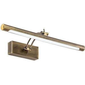 Foto wandlamp Moderne LED-badkamerwandlamp, waterdicht roestvrij staal L40/55/70CM, binnenspiel schans ijdelheid wandverlichting armatuur met schakelaar voor een helderder totaaleffect(Bronze,12W 55CM