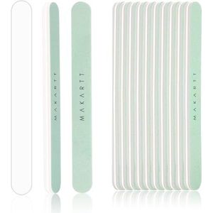 Makartt Fijne nagelvijl voor het polijsten van nagels, glad en glanzend, voor natuurlijke nagels, nagelvijl, buffer, 400 en 6000 korrels, 10 stuks