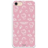 Personalaizer Beschermhoes voor iPhone 7 - beschermhoes voor iPhone 8 - SE 2. - Hello Kitty Patron op roze