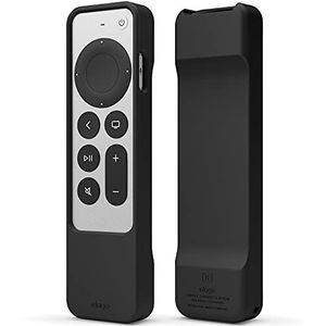 elago R1 Case Compatibel met Apple TV 4k Siri Afstandsbediening 3e Generatie(2022) en 2e Generatie (2021)–Magneettechnologie, Koord Inbegrepen, Goede Schokabsorptie, Volledige Toegang (Zwart)
