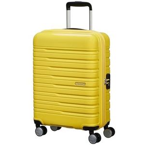 American Tourister Flashline Pop Spinner S, uitbreidbare handbagage, 55 cm, 36/39 L, geel (citroengeel), geel (Lemon Yellow), Spinner S (55 cm - 36/39 L), handbagage