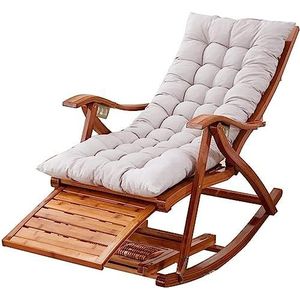 GEIRONV Outdoor ligstoel stoel, draagbare Zero Gravity fauteuil stoelen Deck Beach Yard Patio met kussen verstelbare ligstoel Recliners Fauteuils (Color : Light gray, Size : 170x47x45cm)