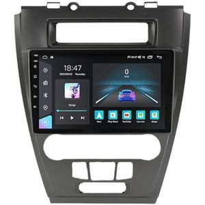 Android 14 GPS Navigation Stereo voor Ford Fusion Mondeo Mustang 2009-2012 9 Inch 2 Din Car Stereo Radio met CarPlay AHD Omgekeerd beeld Bedieningselementen op het stuur Bluetooth(H6 6G+128G)