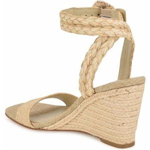 Nine West Nerisa damessandaal, naturel 110, maat 6,5 UK, Natuurlijk 110, 39.5 EU