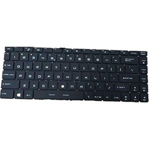 Laptop Toetsenbord Voor For MSI WS65 Zwart Verenigde Staten Lay-out