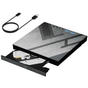 7-in-1 Externe Blu-ray Optische Drive For Laptop-pc USB 3.0 Type-C DVD CD-RW-speler Draagbare Brander Met SD/TF-kaartsleuf Gebruiksvriendelijk