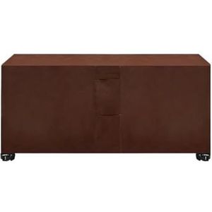 JMORCO Tuinmeubelhoezen 55 maten outdoor waterdichte terrasmeubelset hoes tuin regen sneeuw winddicht anti-UV hoes voor sofa tafel stoel (kleur: bruin, maat: 100 x 100 x 85 cm)