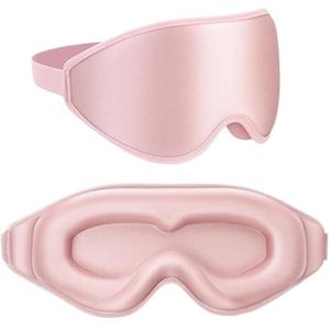 UYFRD 3D slaapmasker, blokkering, licht, slaapmasker voor oog, zacht oogmasker voor reizen, oogmasker, nachtmasker, ademend, blinddoek (type B-roze)