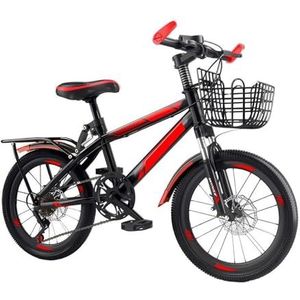 Jongens Meisjes Mountainbike Voor Kinderen Van 8-16 Jaar, 7 Versnellingen, In Hoogte Verstelbaar, Maximale Belasting 100 KG, Met Mand En Meerdere Kleuren Om Uit Te Kiezen.(F,24 inches)