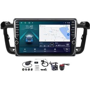 Android 11 Auto Stereo MP5 Player 9'' Screen Autoradio Voor Peugeot 508 2011-2018 Ondersteunt Car-play Android Auto/BT/FM AM RDS DAB+ Radio/Mirror Link/Stuurbediening (Size : K600S)