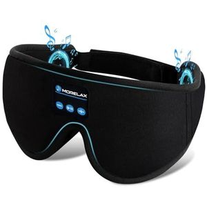 Slaapmasker met Bluetooth-hoofdtelefoon, 3D slaapmasker, draadloos muziek-oogmasker voor slapen, zij-/rugslapers, slaaphoofdtelefoon, cadeau voor vrouwen
