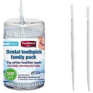 Borstelprikkers tandenstokers hygiëne (300 stuks (Pack van 1))