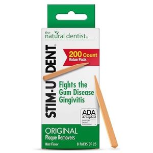 STIM-U-DENT - Plaque Removers, Value Pack, Mint, 8 stuks - 25 ea by Stim-U-Dent