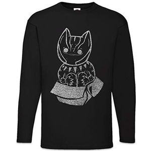 Urban Backwoods Panther In A Box Heren T-Shirt Met Lange Mouwen Zwart Maat 3XL