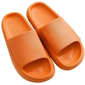Non-slip Bathroom Slippers,Soft Slippers,Indoor And Outdoor Platform Pool Slippers Shower Slippers (Color : Orange, Size : 36/37)