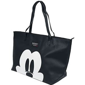 Mickey & Minnie Mouse Micky Katoenen tas zwart-wit 100% polyester Disney, Fan merch, Film