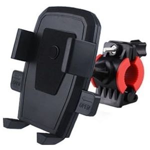 Motortelefoonhouder Universele Motorfiets Telefoonhouder Standaard Auto Lock Mobiele Telefoon Houder Motor Stuur Clip Standaard GPS-montagebeugel GPS Moto-telefoonhouder (Kleur : Zwart)