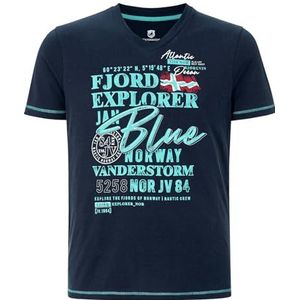 Jan Vanderstorm Heren T-Shirt Nordger Dark Blue, 4Xl (Xxxxl) - 68/70