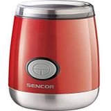 SENCOR SCG 2050RD Elektrische koffiemolen, 150 watt, geschikt voor het malen van koffiebonen, noten, kruiden, klaprozen en specerijen, rood