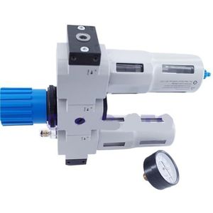 Drie Eenheden Pneumatische Luchtfilter Regulator en Smeermiddel Handafvoer 1/2 3/4 1 Inch Maxi Type Luchtbehandeling Unit (Handmatige Afvoer, 3/4"")